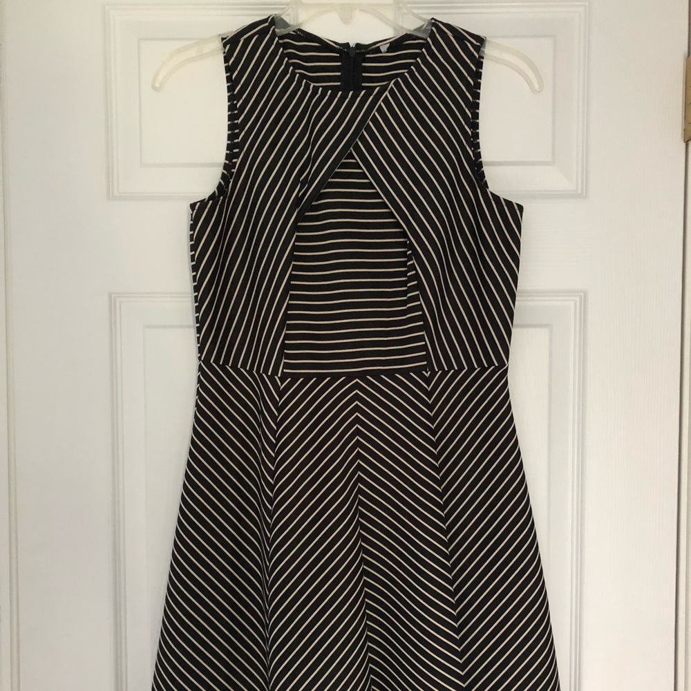 Black & Beige Casual Dress